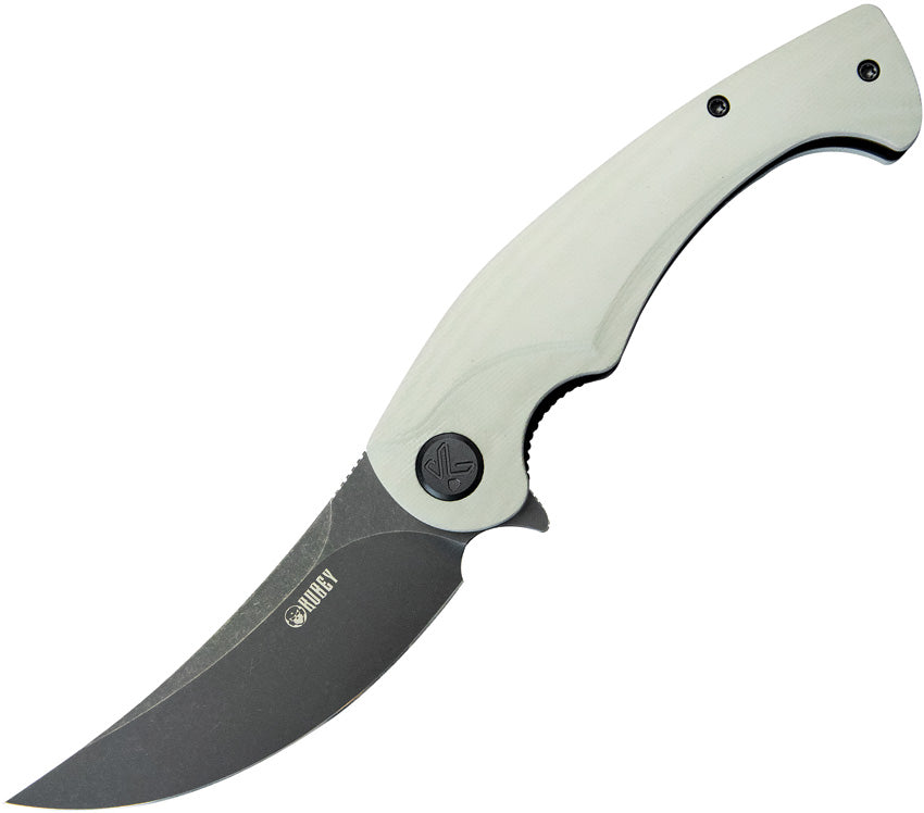 KUB173J Kubey Scimitar Linerlock White