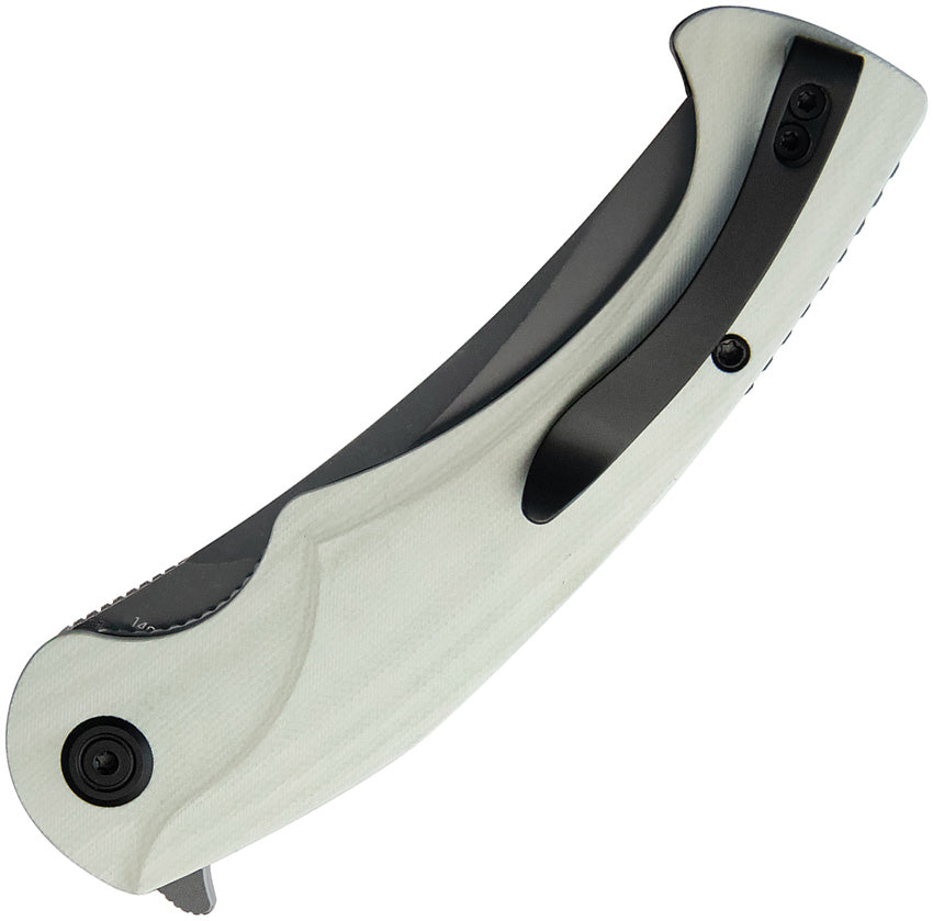 KUB173J Kubey Scimitar Linerlock White