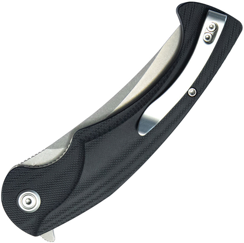 KUB173K Kubey Scimitar Linerlock Black