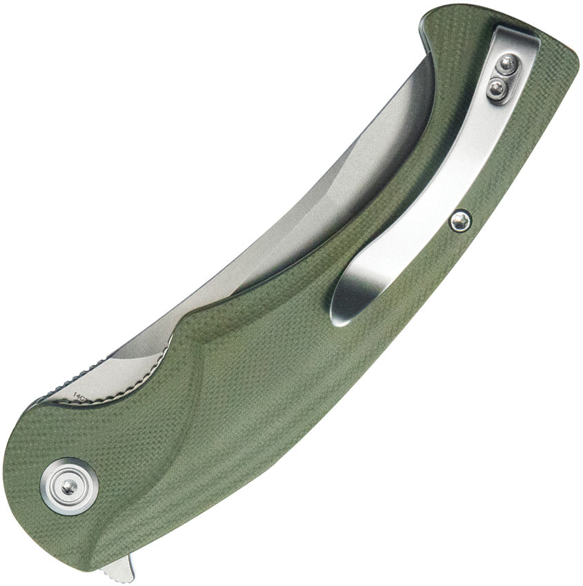 KUB175A Kubey Scimitar Linerlock Tanto OD