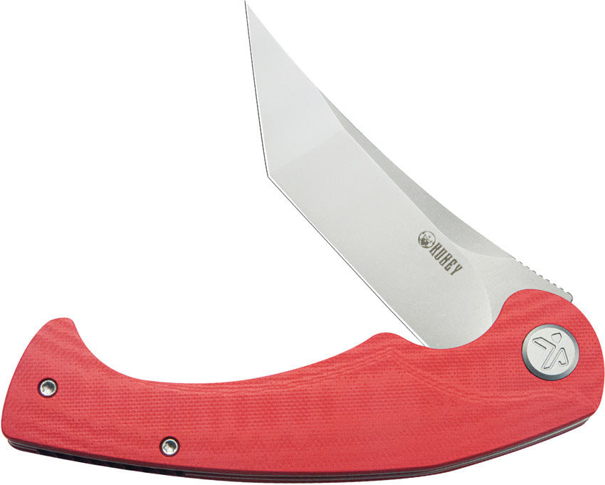 KUB175E Kubey Scimitar Linerlock Tanto Red