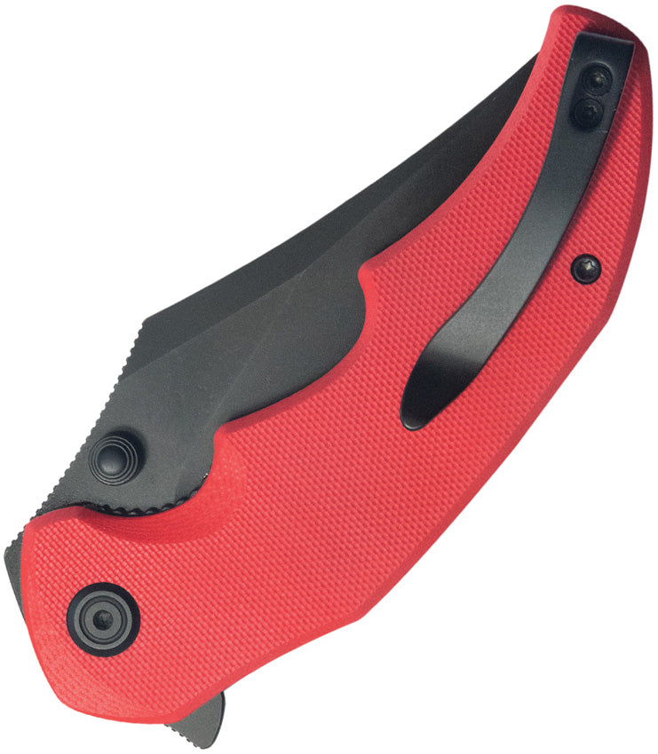 KUB181E Kubey Ceto Camp Linerlock Red G10