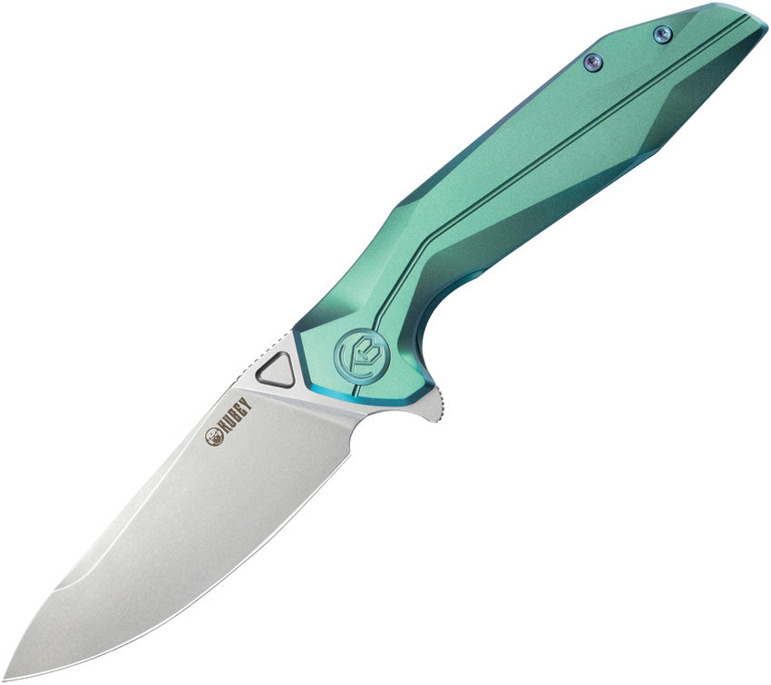 KUB235H Kubey Nova Framelock Green Titanium
