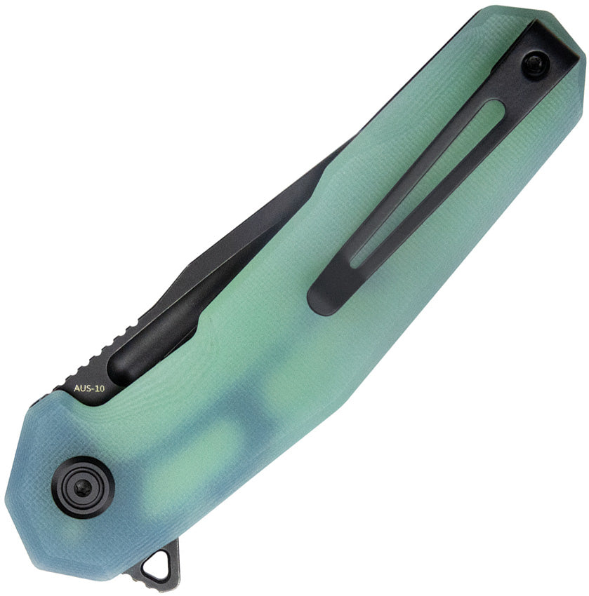KUB237F Kubey Carve Nest Linerlock Jade