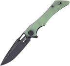 KUB245G Kubey Raven Linerlock Black Jade