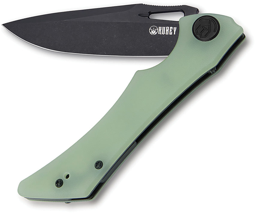KUB245G Kubey Raven Linerlock Black Jade
