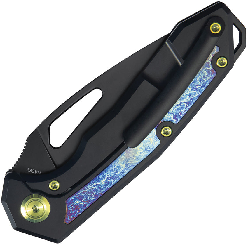 KUB286B Kubey Coeus Framelock Black Ti