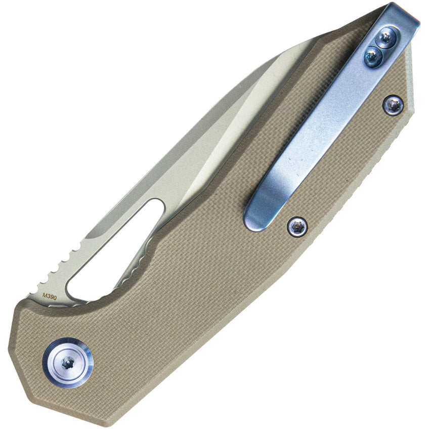 KUB291T Kubey Vagrant Linerlock Tan G10