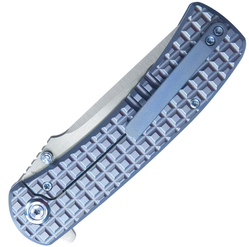 KUB294B Kubey Interflow Framelock Ti Blue