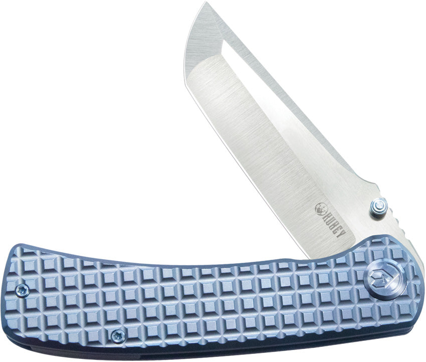 KUB294B Kubey Interflow Framelock Ti Blue