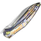 KUB299E Kubey Barracuda Linerlock Flame