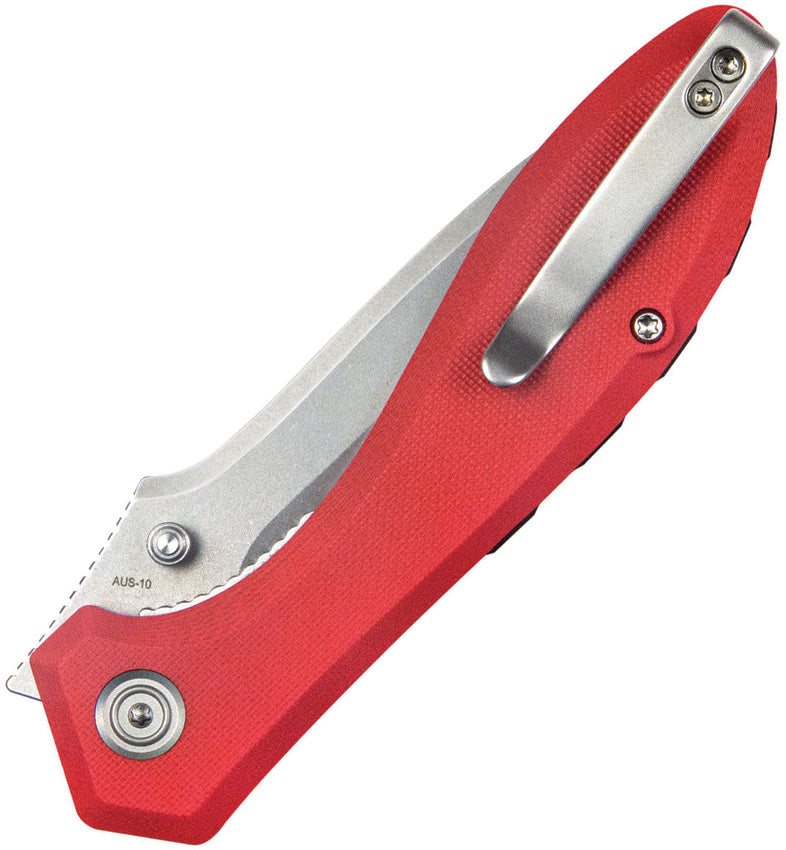 KUB314J Kubey Ruckus Linerlock Red