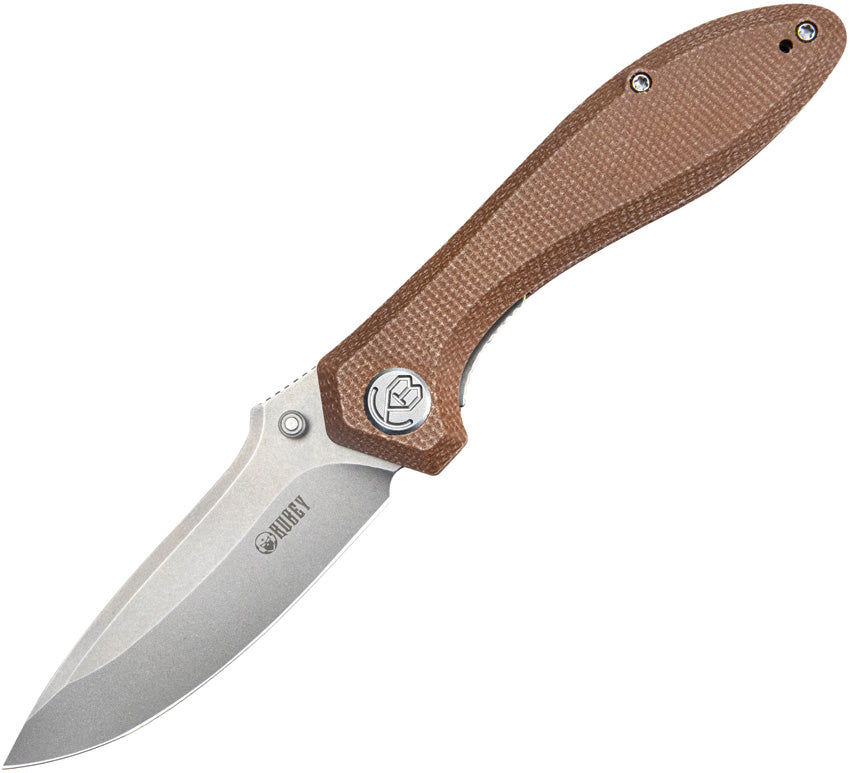 KUB314M Kubey Ruckus Linerlock Tan Mic