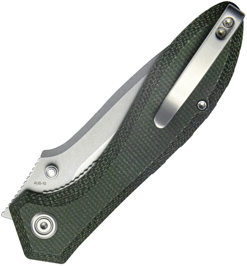 KUB314N Kubey Ruckus Linerlock Grn Mic