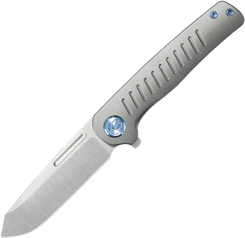 KUB315A Kubey Steelhead Linerlock Gray Ti