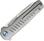 KUB315A Kubey Steelhead Linerlock Gray Ti