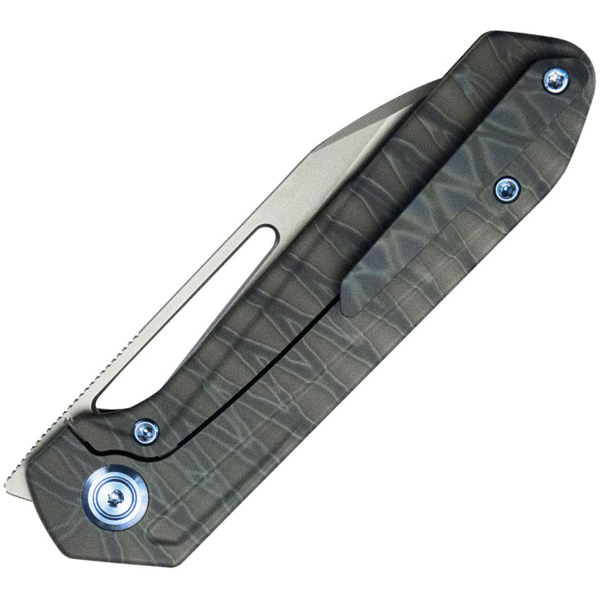 KUB321N Kubey Royal Framelock Flame Ti