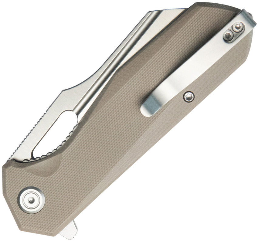 KUB328J Kubey Atlas Linerlock Tan
