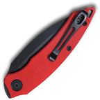 KUB333B Kubey Leaf Linerlock Red