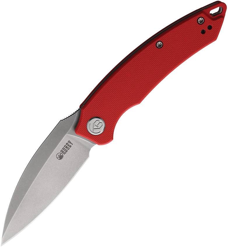 KUB333F Kubey Leaf Linerlock Red