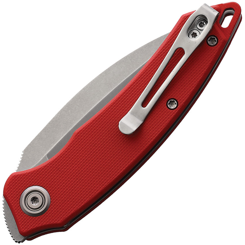 KUB333F Kubey Leaf Linerlock Red
