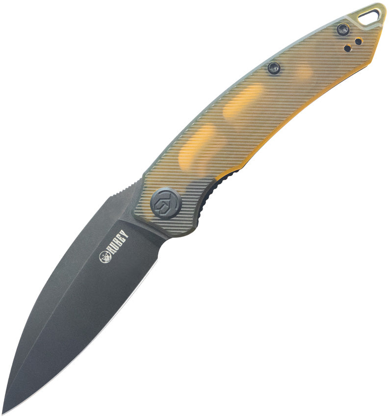 KUB333H Kubey Leaf Linerlock Black Ultem