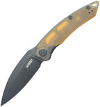 KUB333H Kubey Leaf Linerlock Black Ultem