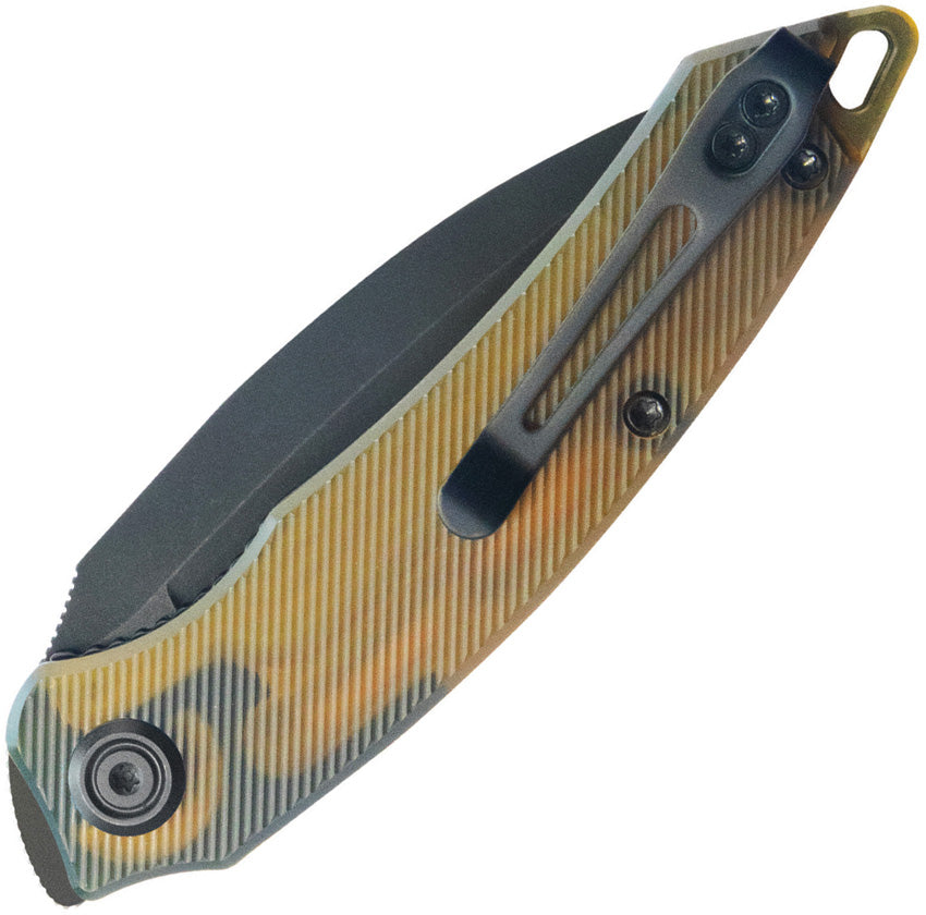 KUB333H Kubey Leaf Linerlock Black Ultem