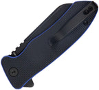 KUB336D Kubey Creon Button Lock Blk/Blue