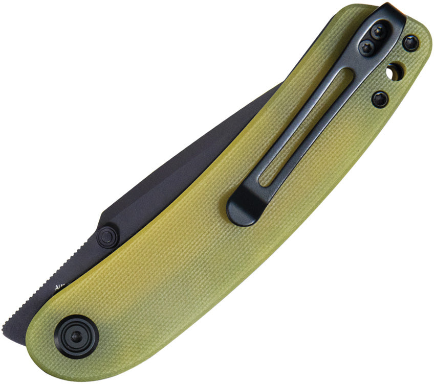 KUB344F Kubey Momentum Linerlock Yellow