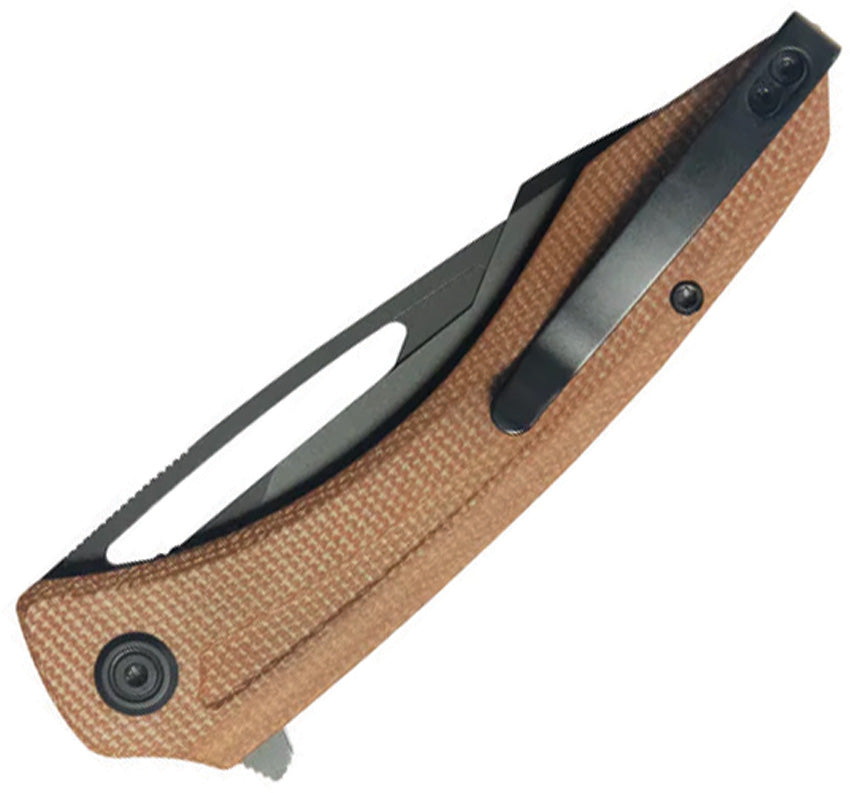 KUB345O Kubey Merced Linerlock Tan Black