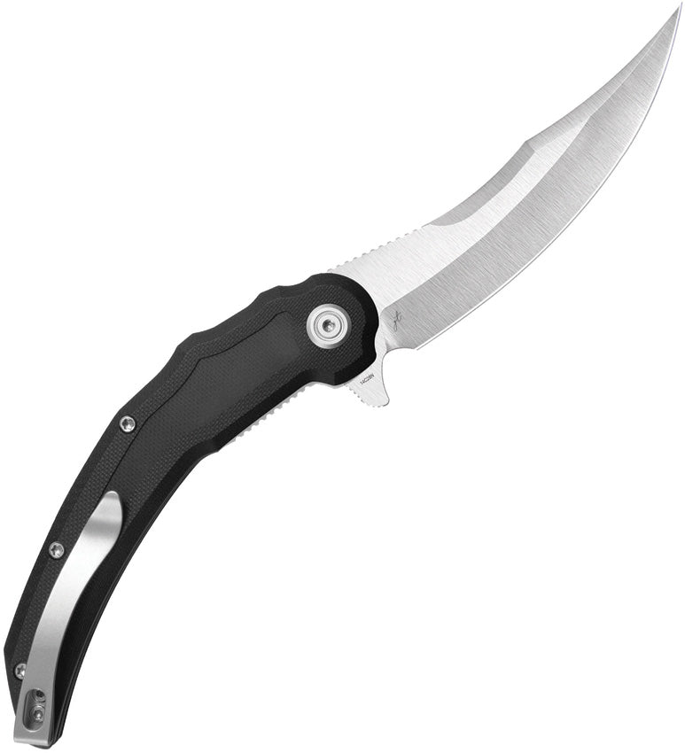 KUB346A Kubey Wave Crest Linerlock Black G10