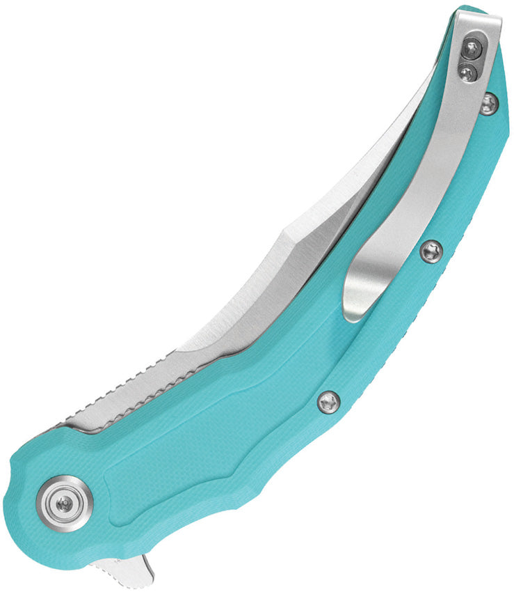 KUB346B Kubey Wave Crest Linerlock Tiffany