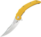 KUB346C Kubey Wave Crest Linerlock Yellow
