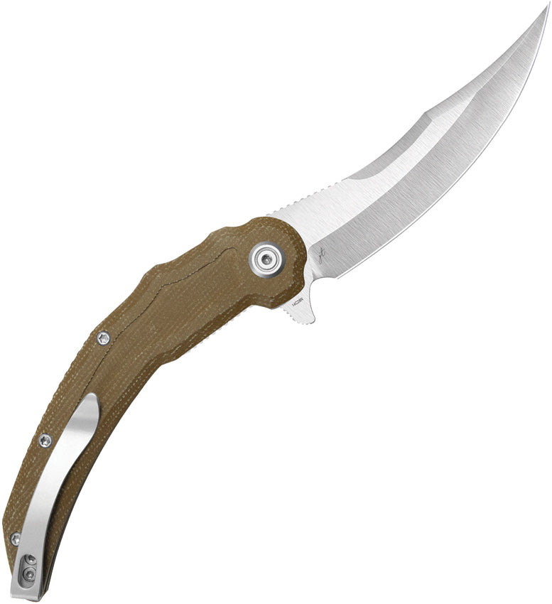 KUB346D Kubey Wave Crest Linerlock Brn Mic