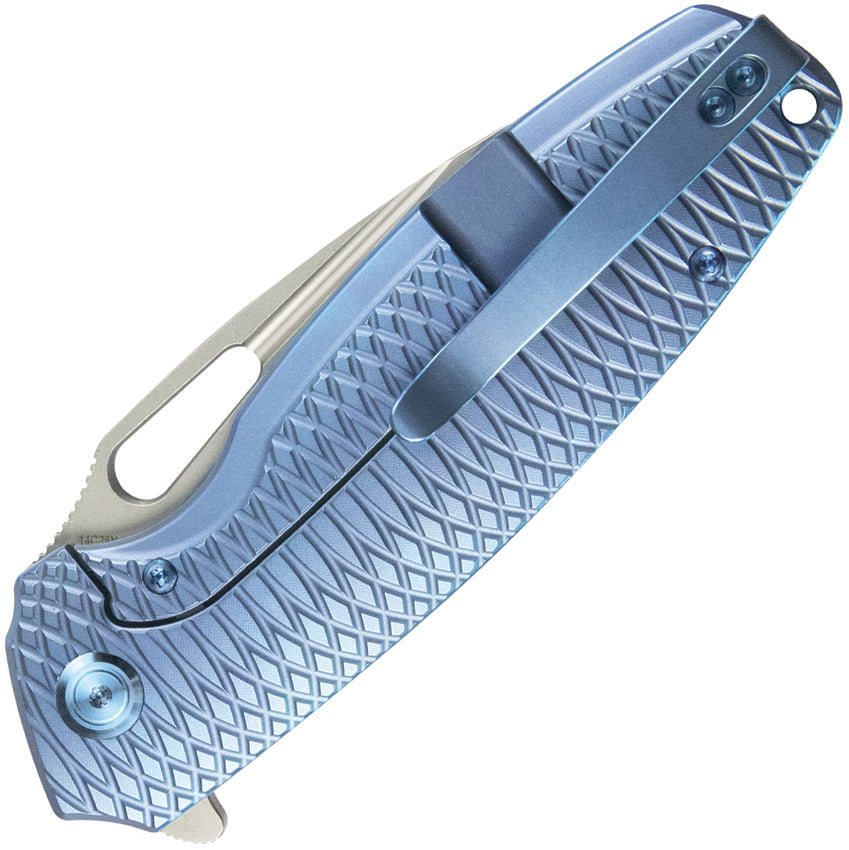 KUB360F Kubey Tityus Framelock Blue Ti