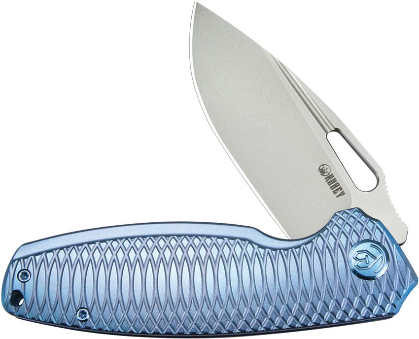KUB360F Kubey Tityus Framelock Blue Ti