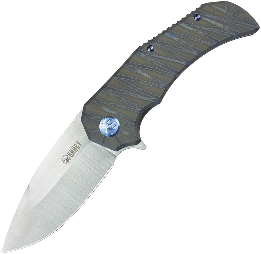 KUB367B Kubey Bravo 1 Framelock DP Ti Flame