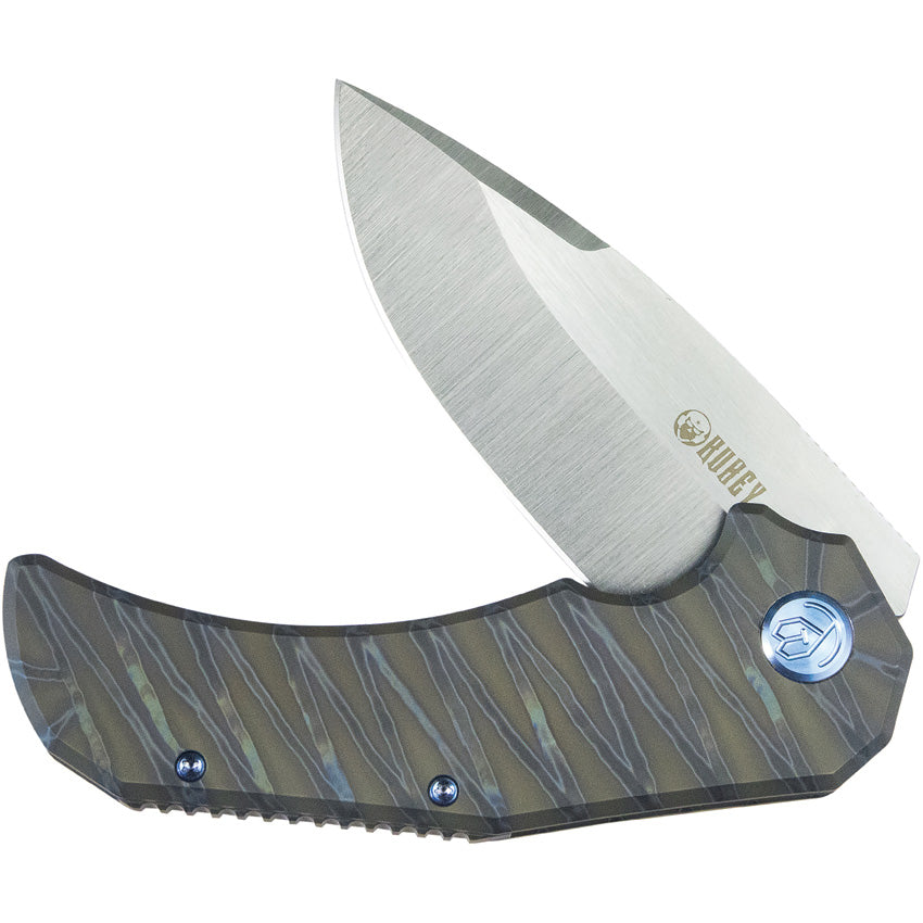 KUB367B Kubey Bravo 1 Framelock DP Ti Flame
