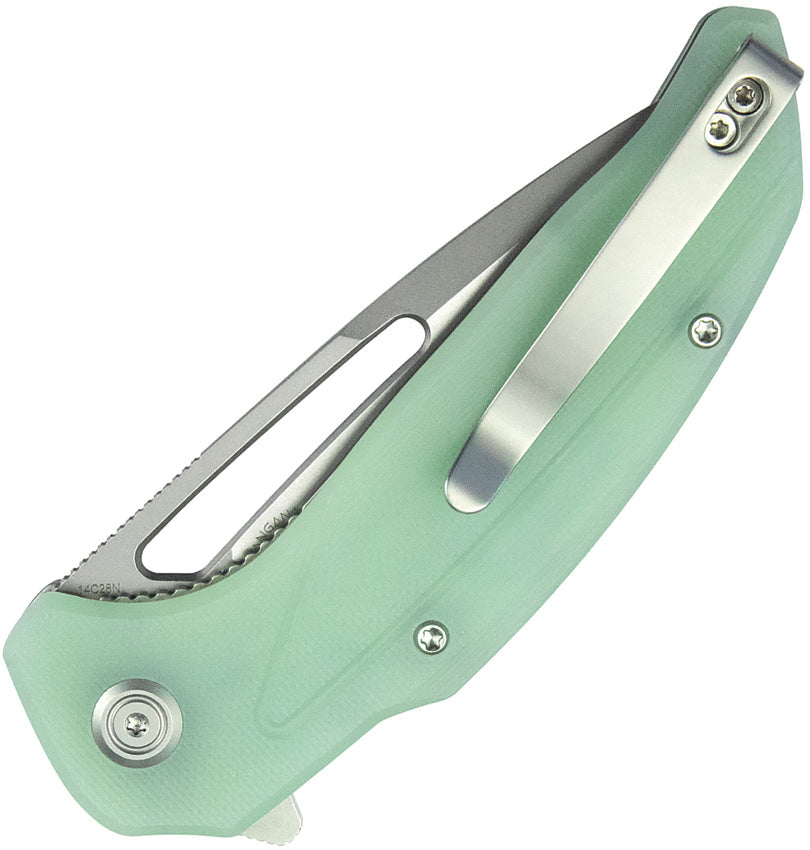 KUB372B Kubey Nautilus Linerlock Jade