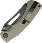 KUB378D Kubey Dheo EDC Button Lock Tan
