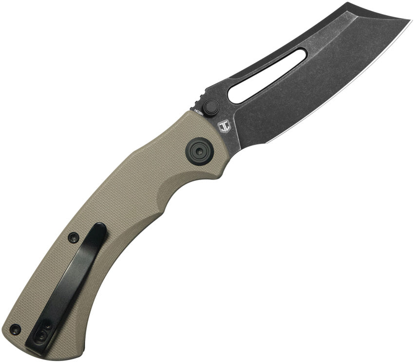 KUB378D Kubey Dheo EDC Button Lock Tan