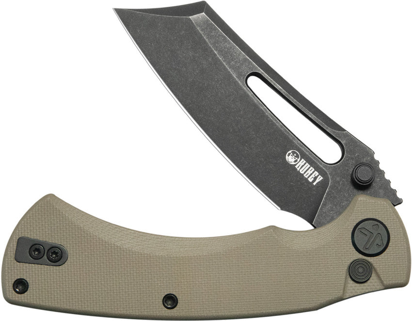 KUB378D Kubey Dheo EDC Button Lock Tan