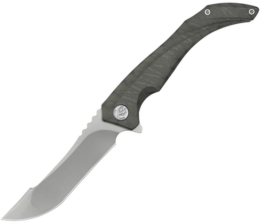 KUB387B Kubey Cyrus Framelock Flame Ti