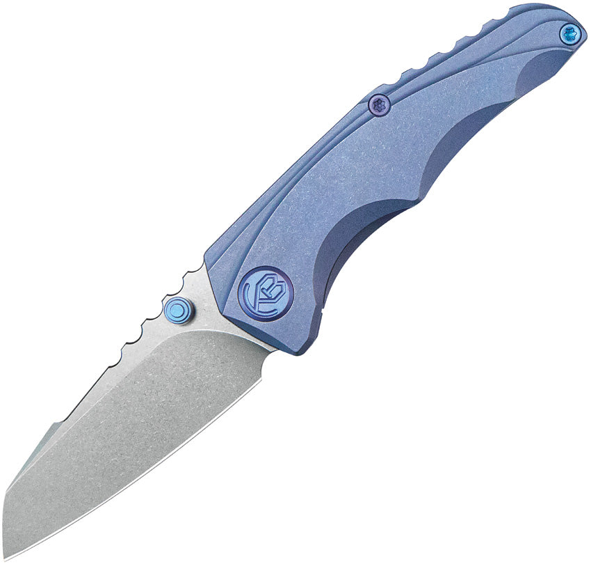 KUB390C Kubey Steeltle Framelock Blue Ti