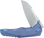 KUB390C Kubey Steeltle Framelock Blue Ti