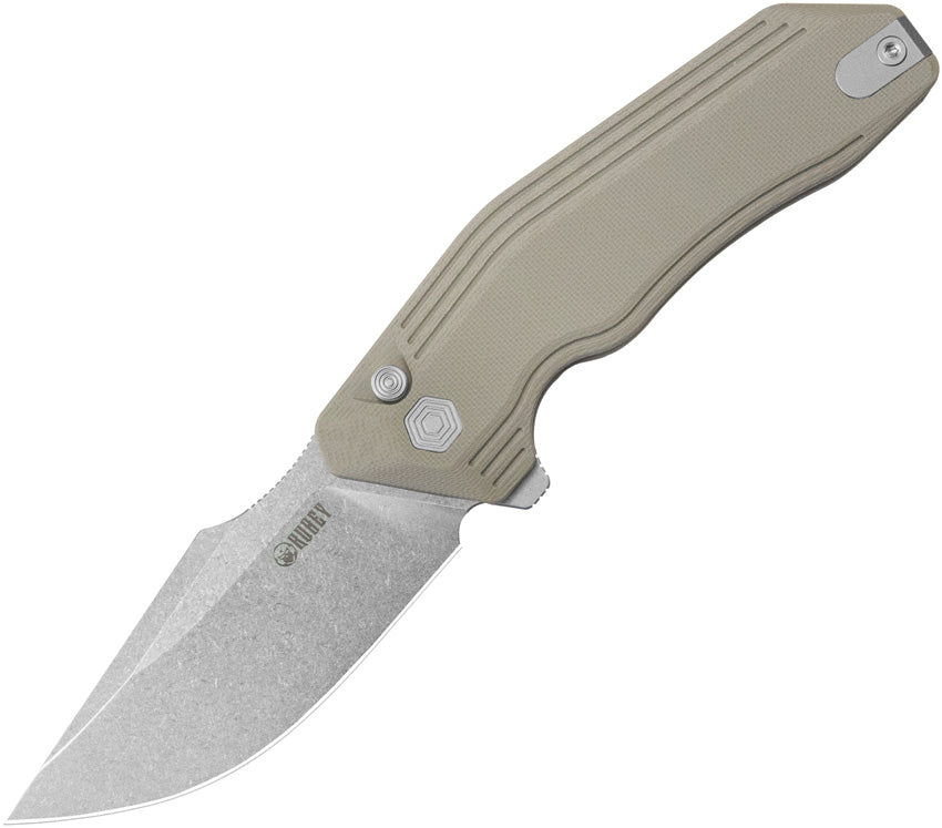 KUB391C Kubey Basilisk Button Lock Tan