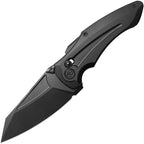 KUB400H: Kubey Sumo crossbar lock, black DLC titanium handle, 3.13" black DLC M390 reverse tanto blade
