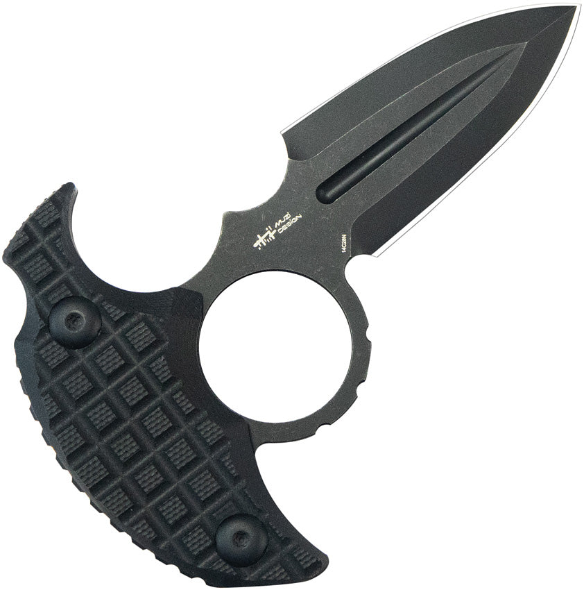 KUB403B Cavy Push Dagger Black BSW