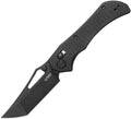 KUB433D: Kubey Tantorian crossbar lock, black G10 handle, 3.25" black coated 14C28N blade